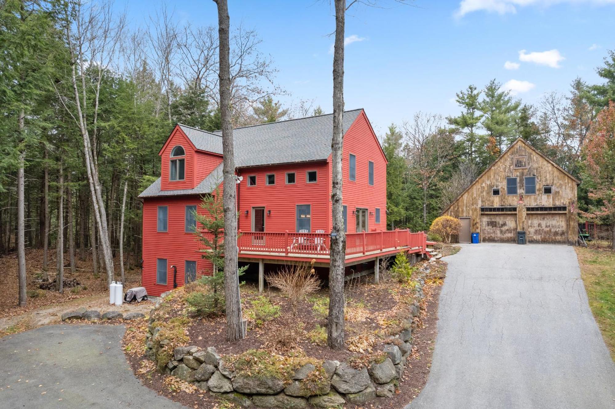 Big Red Cottage Near Sunapee And New London Exterior photo